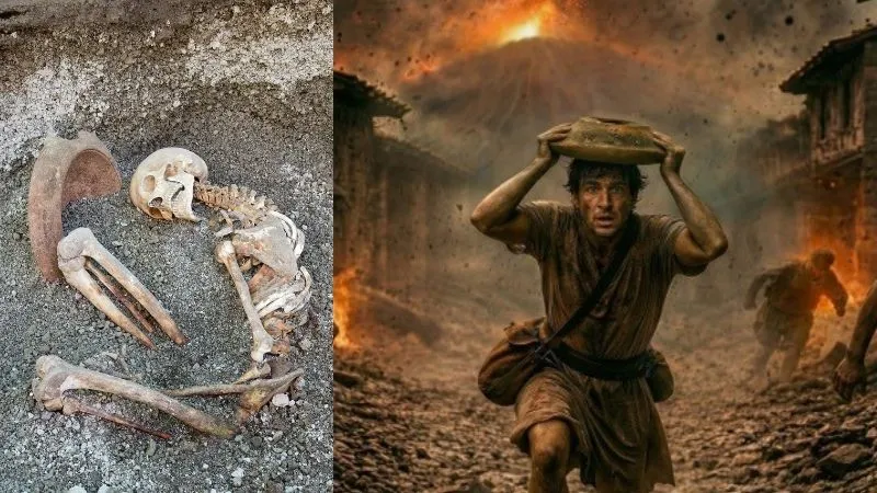 Pompeii Antik Kenti'nde yanardağ patlamasında ölen adamın portresi, 2000 yıl sonra yapay zekâyla oluşturuldu!