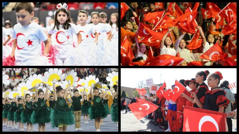 23 Nisan kutlamalarından coşku dolu kareler
