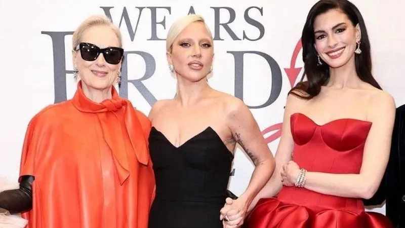 Meryl Streep ve Anne Hathaway'den The Devil Wears Prada 2'ye konuk olan Lady Gaga'ya övgü dolu sözler