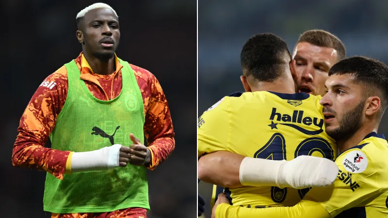 Fenerbahçe Osimhen için TFF'ye başvuru yapmıştı: Kolu kırılan Dzeko geçen sezon özel aparatla oynamıştı!