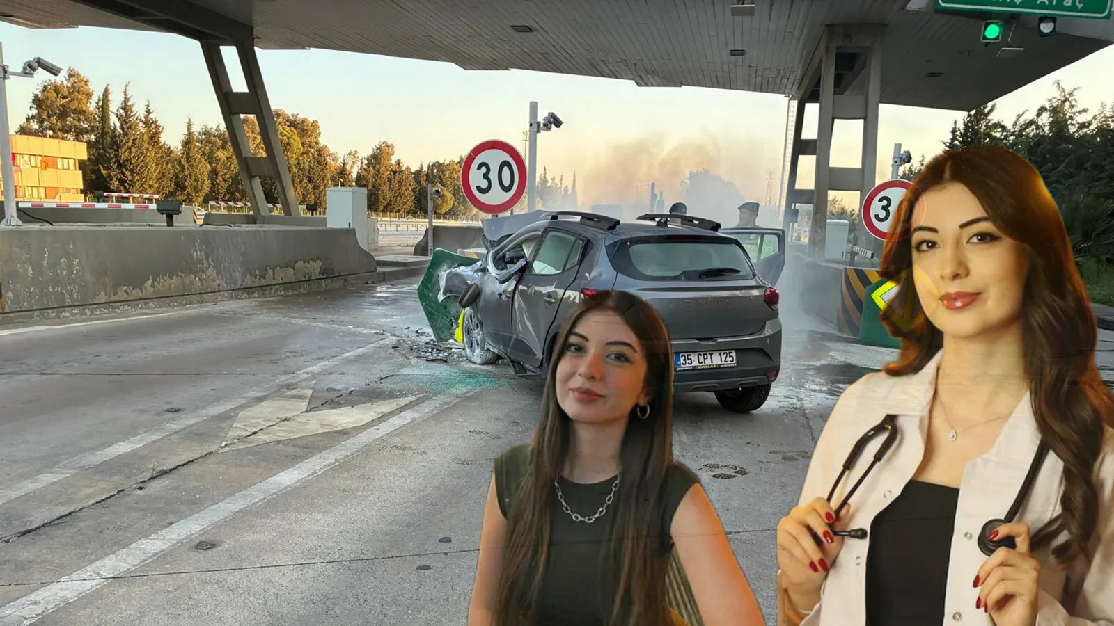 İzmir’de beton bariyere çarpan otomobil alev aldı: Genç doktor yaşamını yitirdi