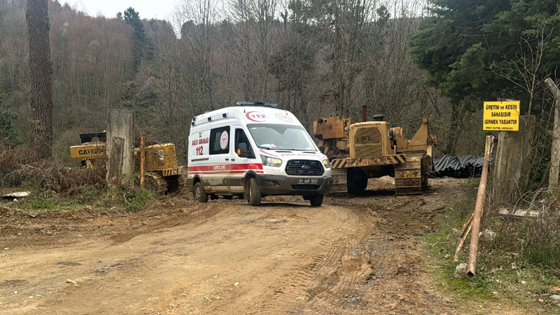 Düzce'deki boru hattı çalışmasında göçük: 1 işçi hayatını kaybetti