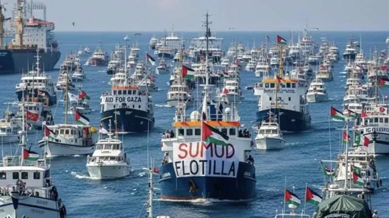 İsrail Ordu Radyosu: İsrail donanması Küresel Sumud Filosu'ndan 7 tekneyi ele geçirdi