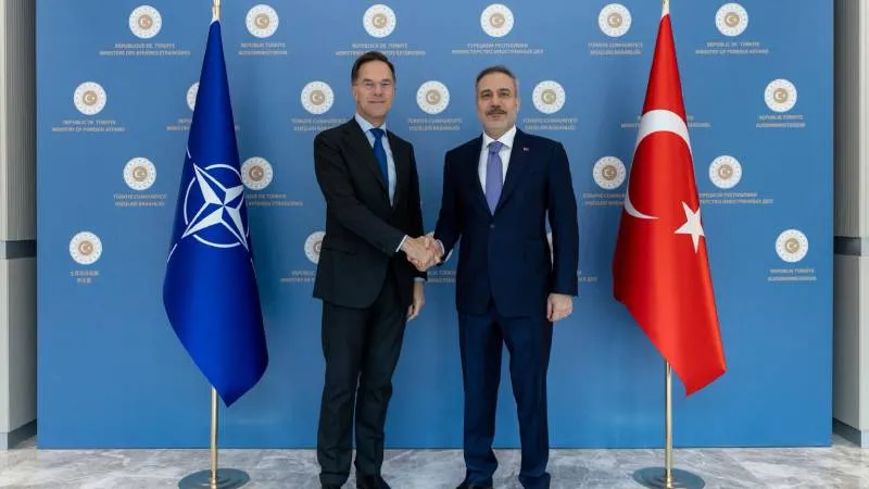 NATO Genel Sekreteri Rutte, Ankara'da; Dışişleri Bakanı Hakan Fidan'la görüştüler