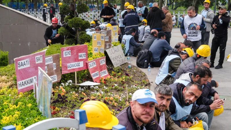 Doruk maden işçilerinin açlık grevinde 7. gün: Artık konuşmakta bile zorlanıyorlar, bunun adı zulümdür; ödenen miktar toplam alacağımızın 50'de 1'i bile değil!