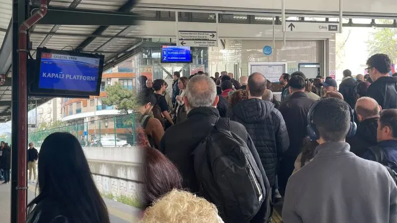 Marmaray'da hareketli dakikalar: Yolcular trenden indirildi, istasyon boşaltıldı!