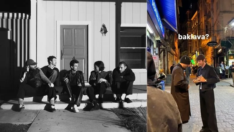 The Neighbourhood, İstanbul konseri öncesi baklava keyfi yaptı