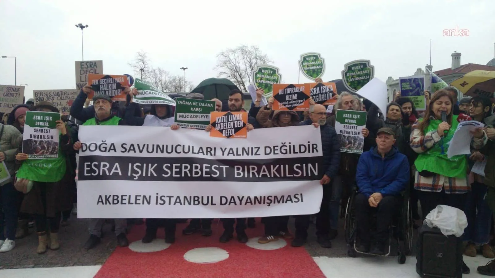 Akbelen eylemlerinin simge ismi Esra Işık'ın tutuklanmasına tepki: Başımız dik, alnımız ak, mücadele bayrağını devralıyoruz