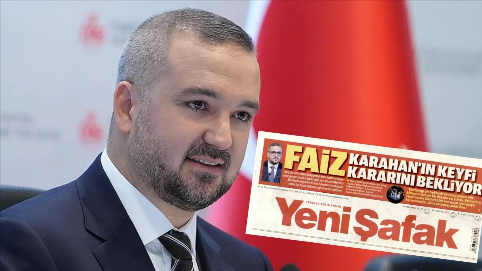 Yeni Şafak'ın hedefinde bu kez de Merkez Bankası Başkanı Fatih Karahan var: Faiz, keyfi kararını bekliyor
