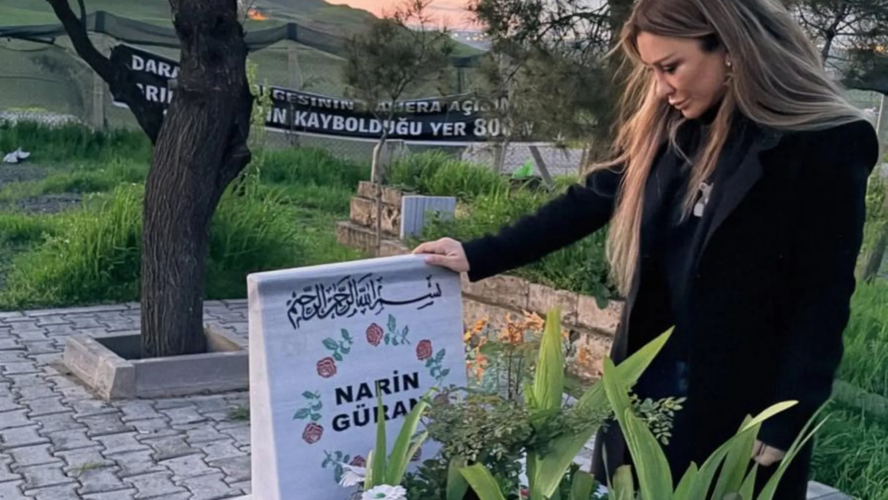 Şarkıcı Selen Görgüzel 8 yaşındaki Narin Güran'ın mezarını ziyaret etti: Unutmadım!