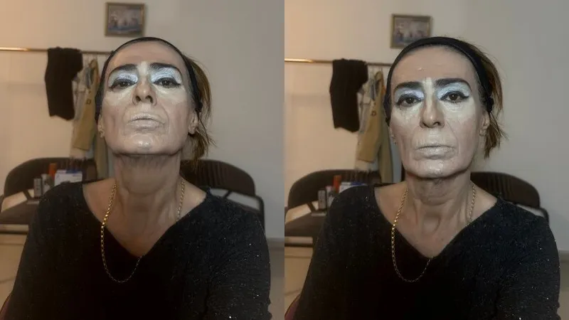Yıldız Tilbe'nin sahne makyajı yaptığı anlar sosyal medyada gündem oldu