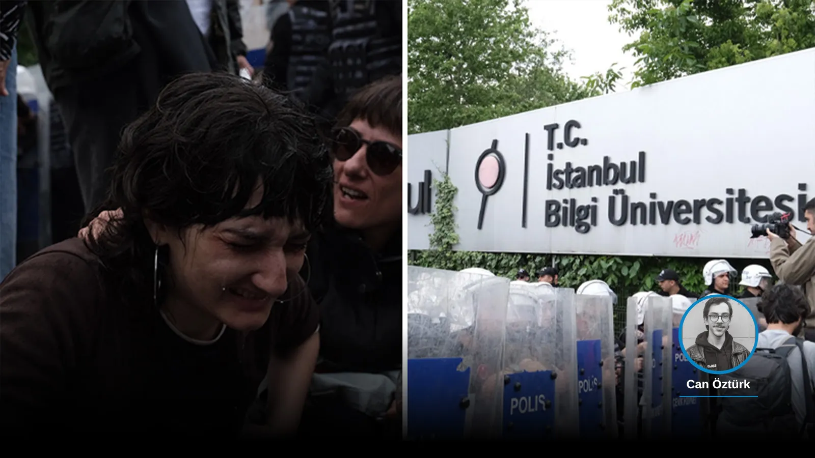 Bilgi Üniversitesi protestosunda üçüncü gün | Rektör kampüse girişleri yasakladı: Nöbette olan öğrencilere önce polis çemberi sonra biber gazlı müdahale!