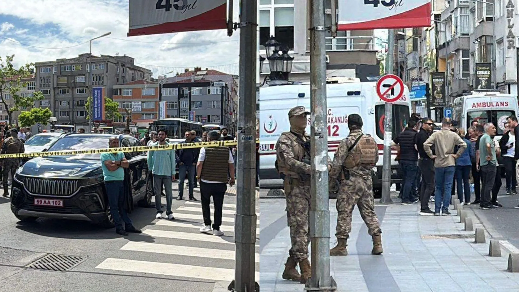 Çorlu'da silahlı kavgaya müdahale eden 2 polis şehit oldu