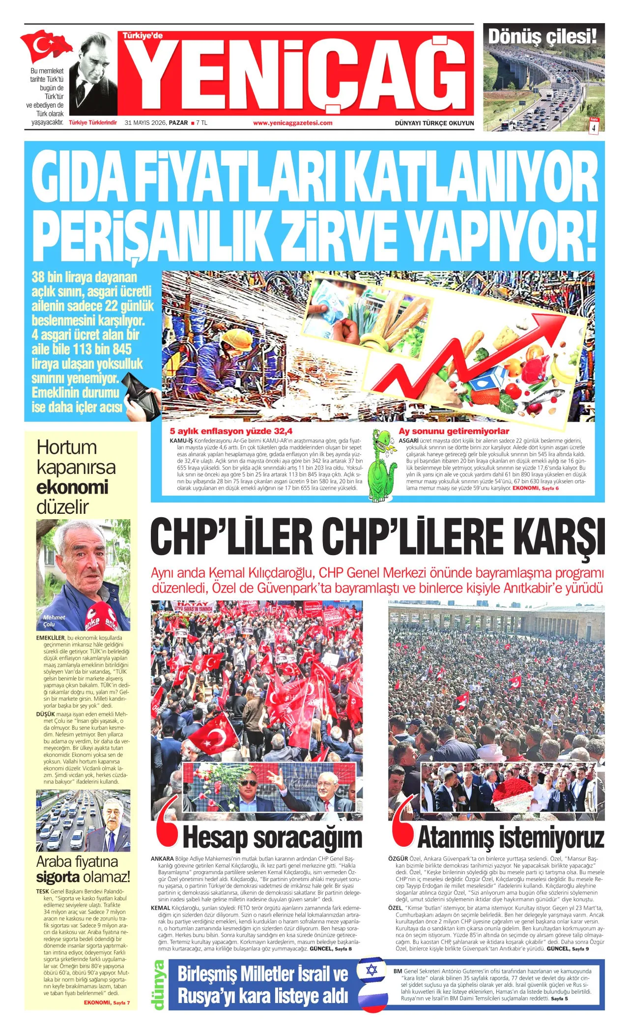 <p>Yeni&ccedil;ağ: CHP'liler CHP'lilere karşı</p>