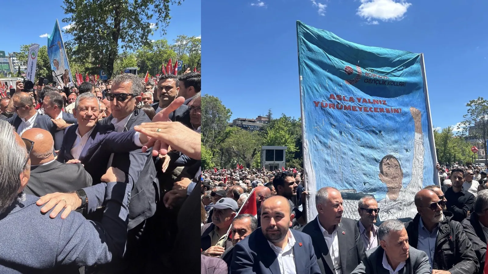 CHP lideri Özel, Güvenpark'ta partililerle bayramlaşacak

 Özel alana Ankara Belediye Başkanı Mansur Yavaş'la geldi