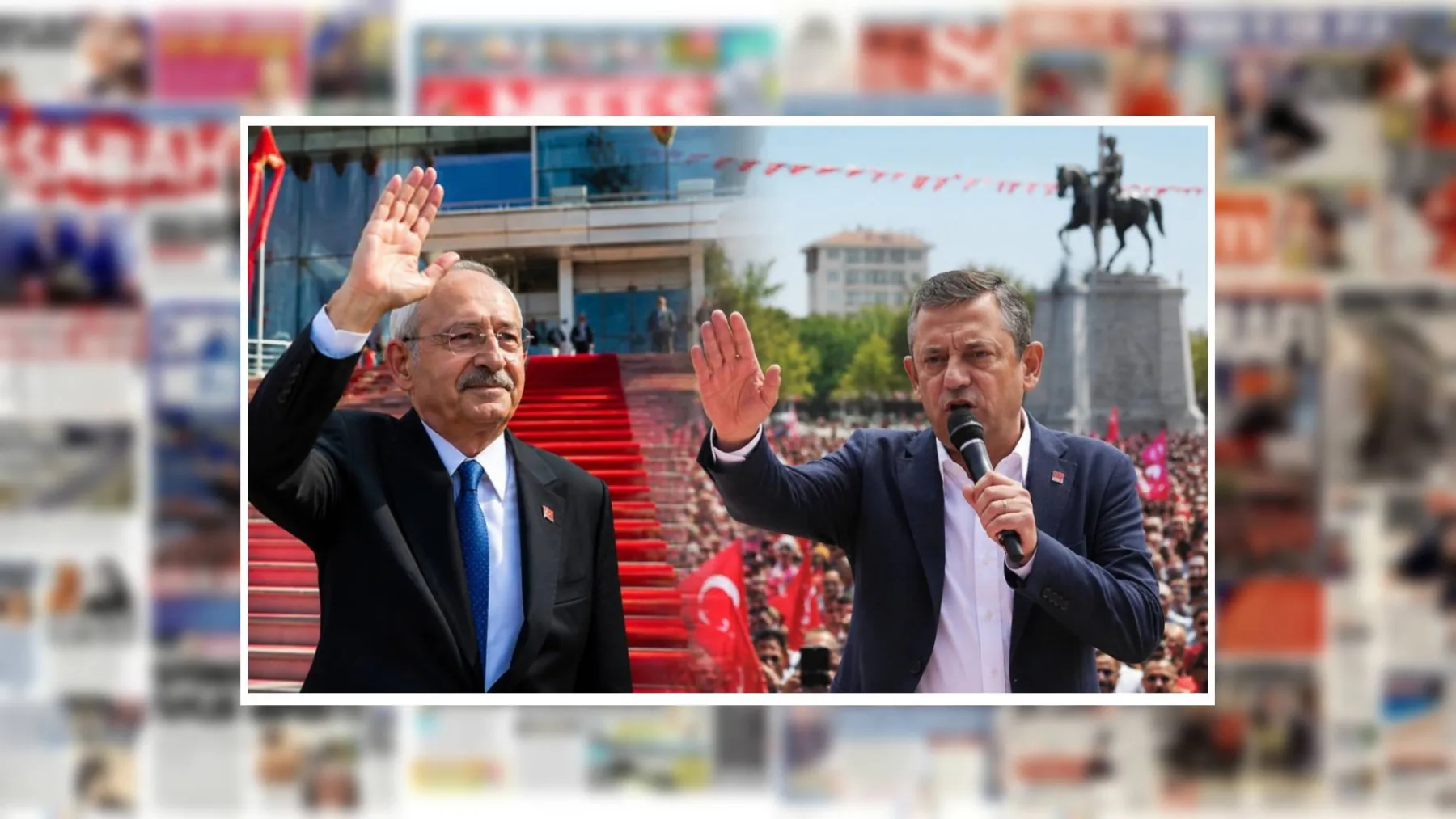 Özel, 'mücadele' mesajı verdi, Kılıçdaroğlu 'FETÖ' iddiasını öne sürdü: Gazeteler, CHP'nin iki ayrı bayramlaşmasını manşetlerine nasıl taşıdı?