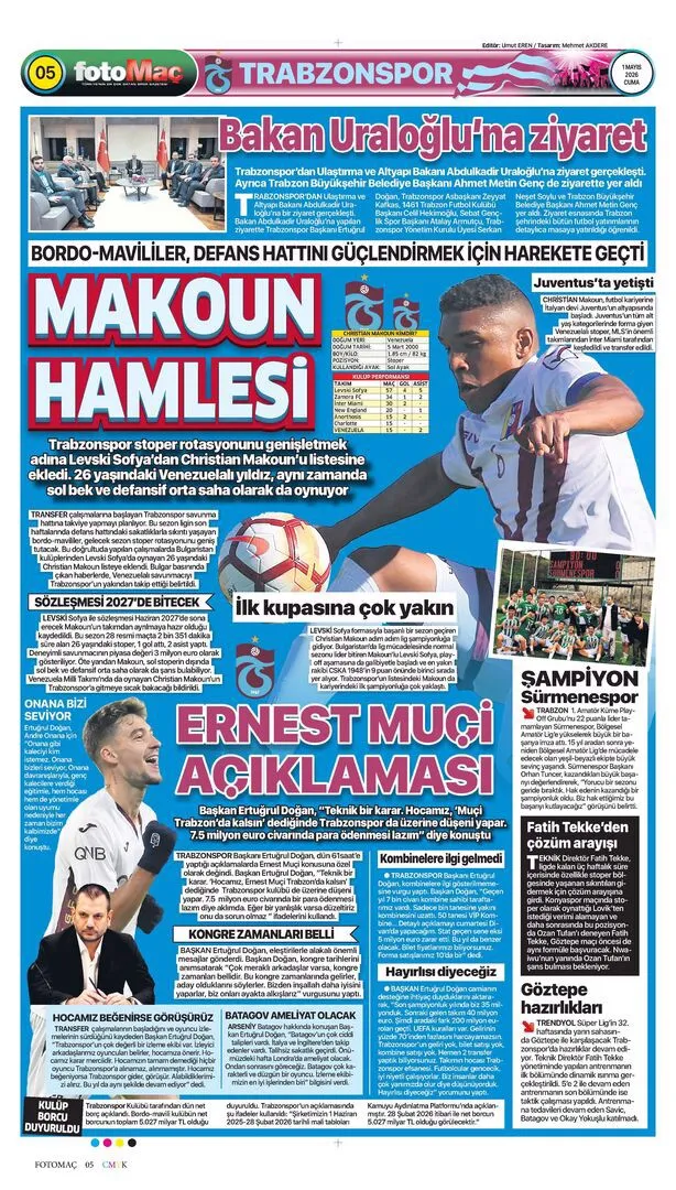 <p>spor manşetleri</p>