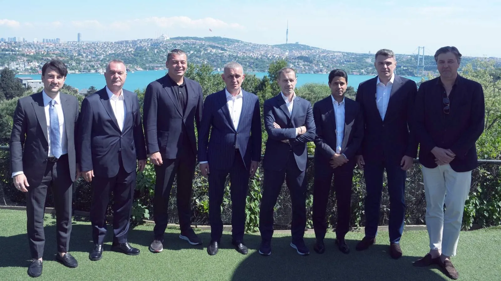 UEFA ve TFF heyetleri, Avrupa Ligi Finali öncesi İstanbul'da bir araya geldi