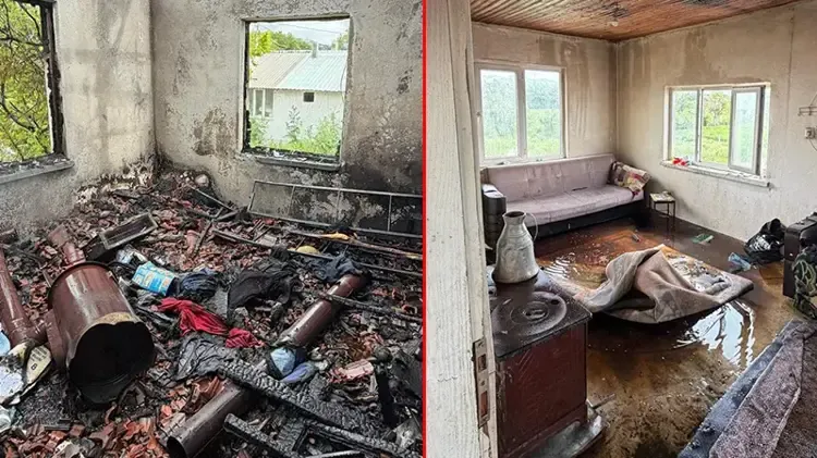 Ailesiyle birlikte yaşadığı evi yakan 24 yaşındaki genç tutuklandı