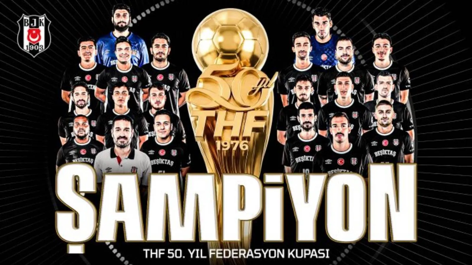 50. Yıl Federasyon Kupası'nda şampiyon Beşiktaş