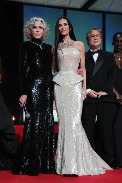 <p>Jane Fonda, Demi Moore ve Park Chan-wook</p>