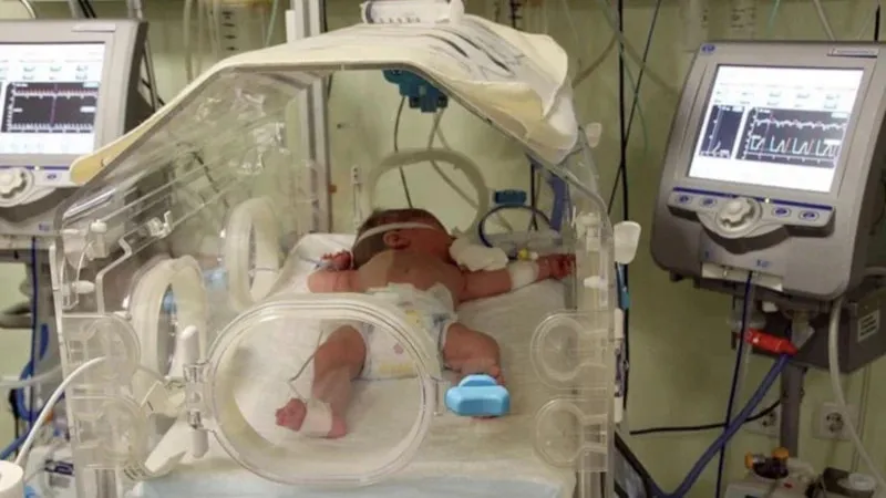 Kuvözde korkunç ihmal: 17 günlük bebeğin kolu yandı!