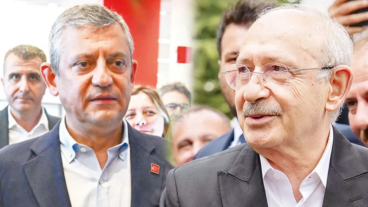 <p>Mutlak butlan kararıyla CHP Genel Başkanlık koltuğuna geri d&ouml;nen Kemal Kılı&ccedil;daroğlu ile g&ouml;revden alınan &Ouml;zg&uuml;r &Ouml;zel, Ankara'da aynı anda farklı yerlerde bayramlaşma mitingi d&uuml;zenledi. &Ouml;zel, m&uuml;cadele edecekleri mesajını verirken, Kılı&ccedil;daroğlu 'FET&Ouml;' ve 'dış mihrak' iddialarını &ouml;ne s&uuml;rd&uuml;. İşte gazeteler, iki ayrı bayramlaşma programlarını manşetlere b&ouml;yle taşıdı</p>