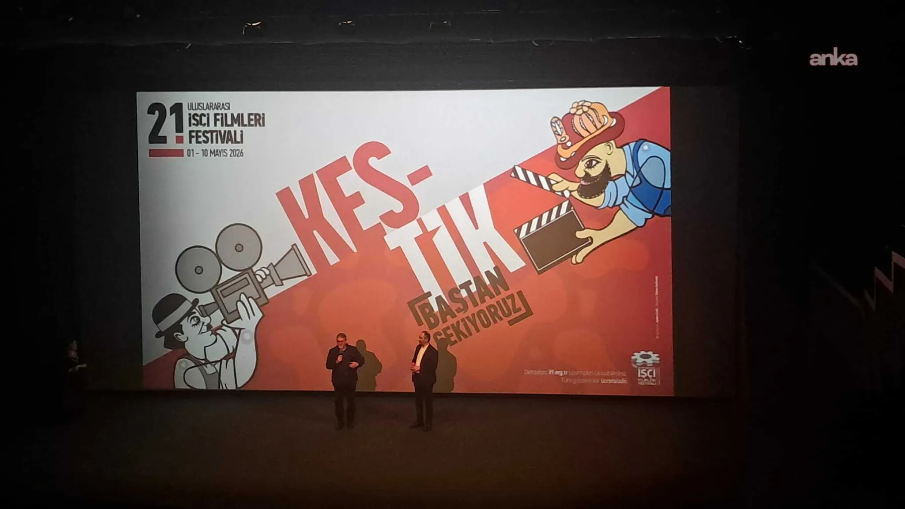 İşçi Filmleri Festivali “Kestik Baştan Çekiyoruz” sloganıyla başladı; 