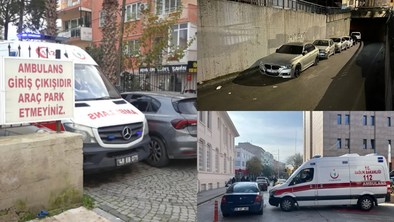 Sağlık ekiplerinin zamanla yarışı: Hatalı park müdahaleyi geciktiriyor