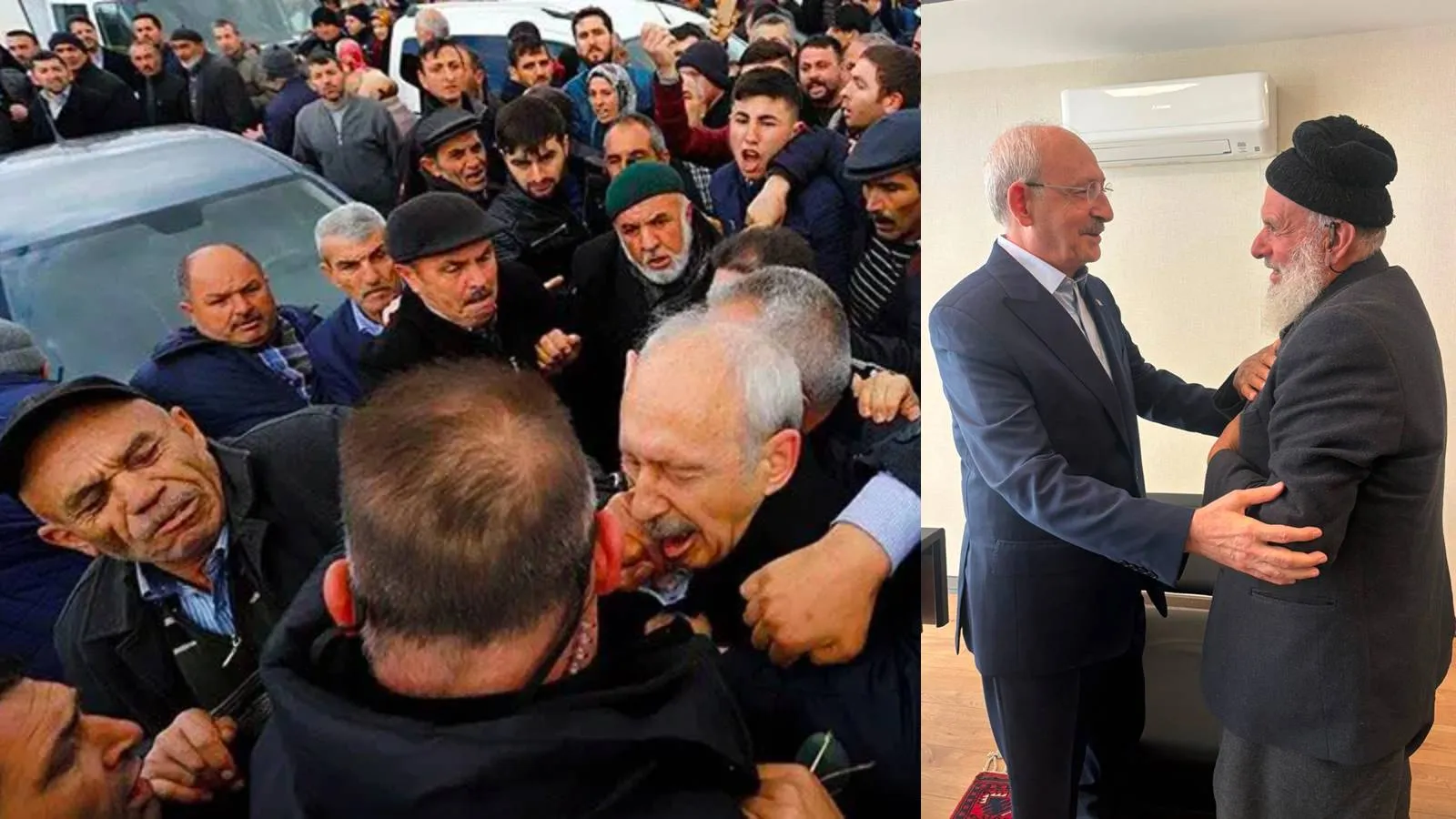 Kılıçdaroğlu, kendisine yumruklu saldırıda bulunan Yakup Karakoç ile helalleşti
