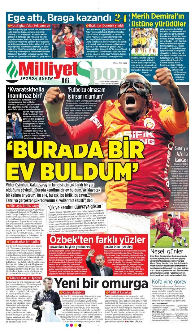 <p>spor manşetleri</p>