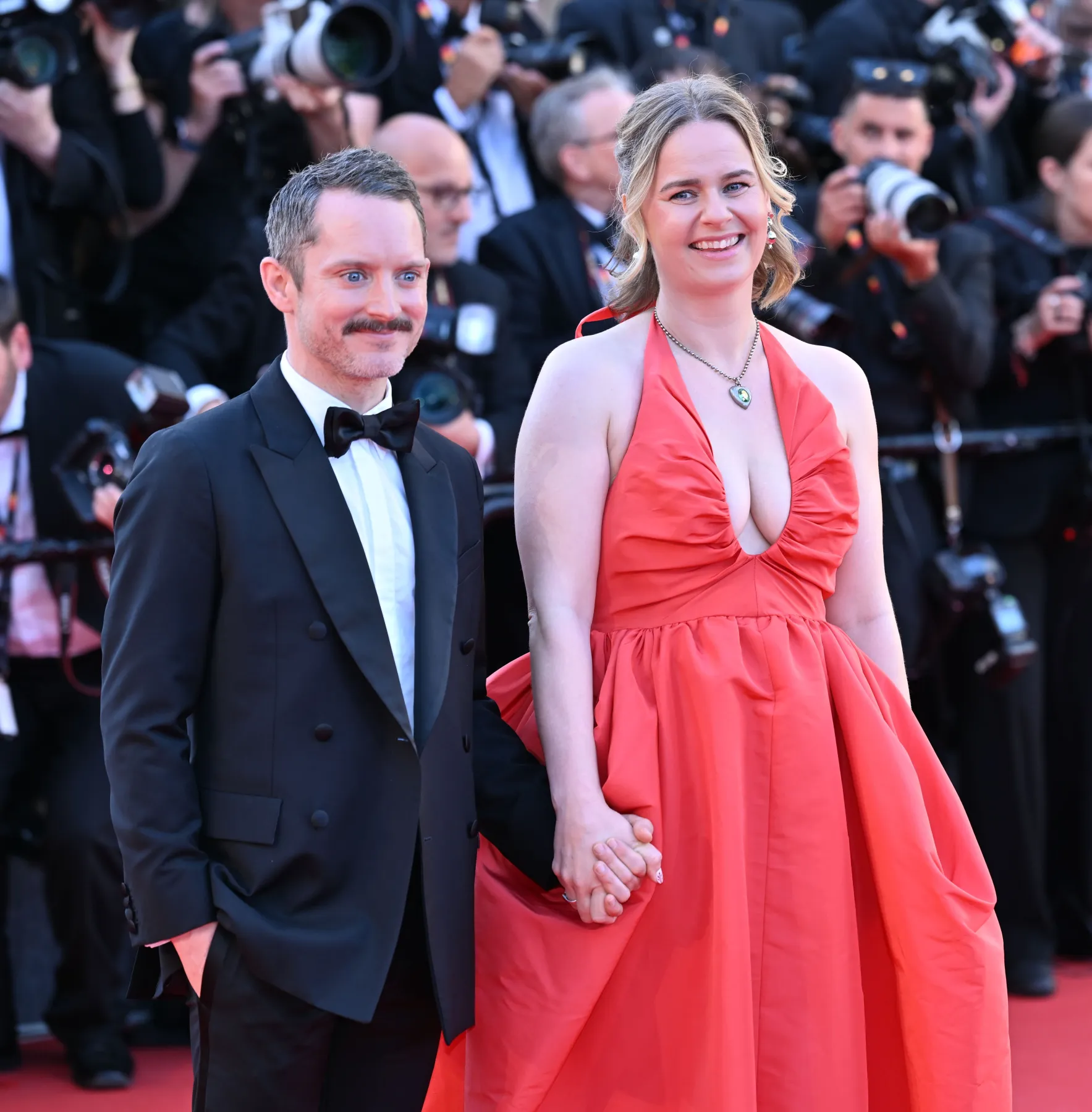 <p>Amerikalı akt&ouml;r Elijah Wood ve eşi Danimarkalı film yapımcısı Mette-Marie Kongsved</p>