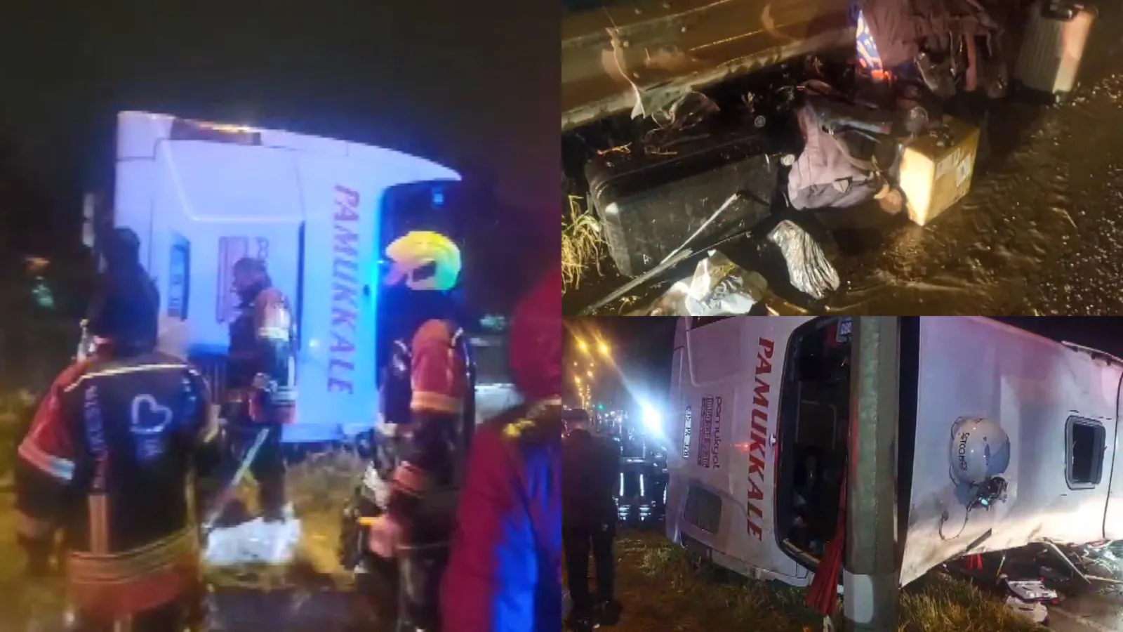 Balıkesir'de katliam gibi kaza: Yolcu otobüsü devrildi, 3 ölü, 31 yaralı!
