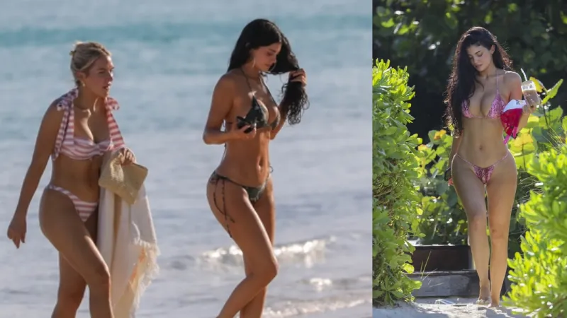Kylie Jenner Karayipler tatilinde
