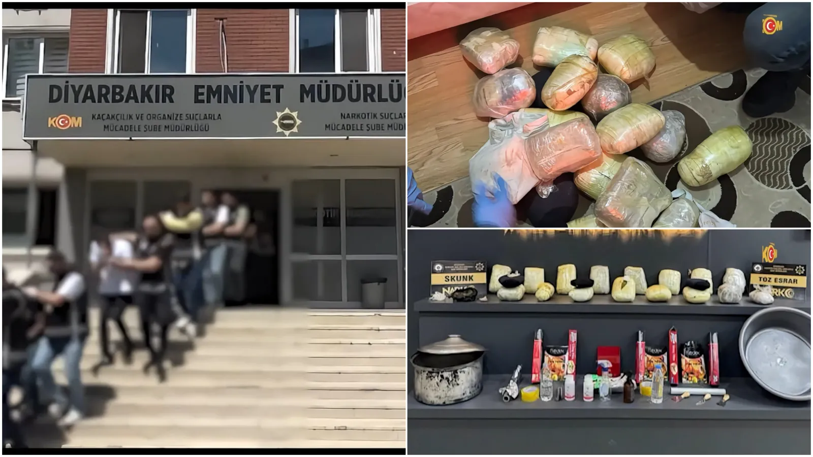 Diyarbakır'da suç örgütü operasyonu: 16 ayrı eylem deşifre edildi, 40 gözaltı!