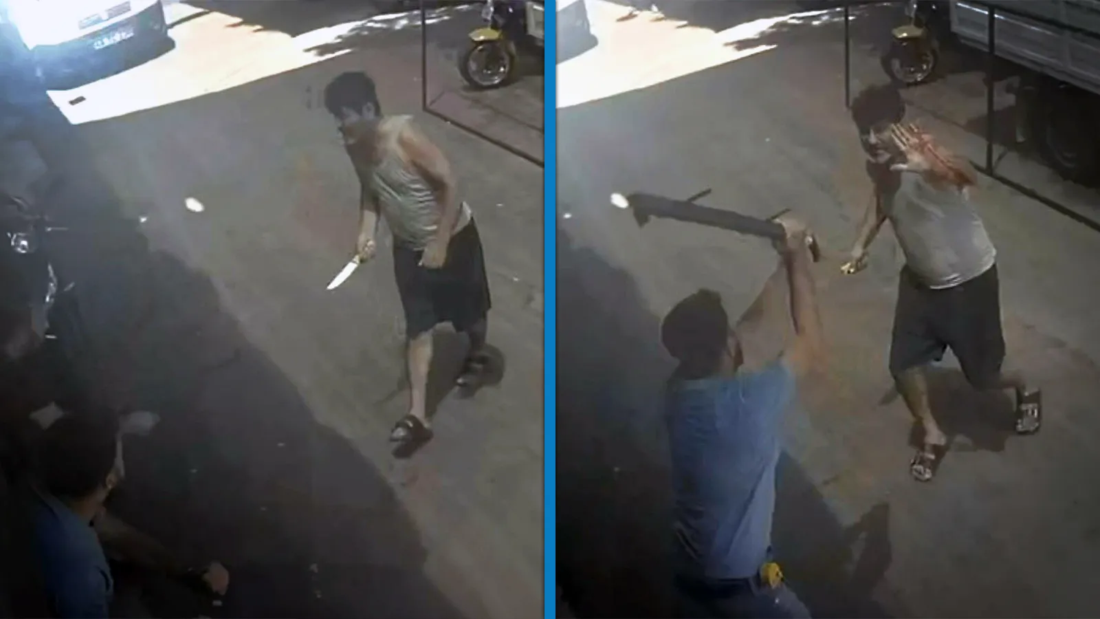 Bodrum’da ekmek bıçaklı kavga, kameraya yansıdı
