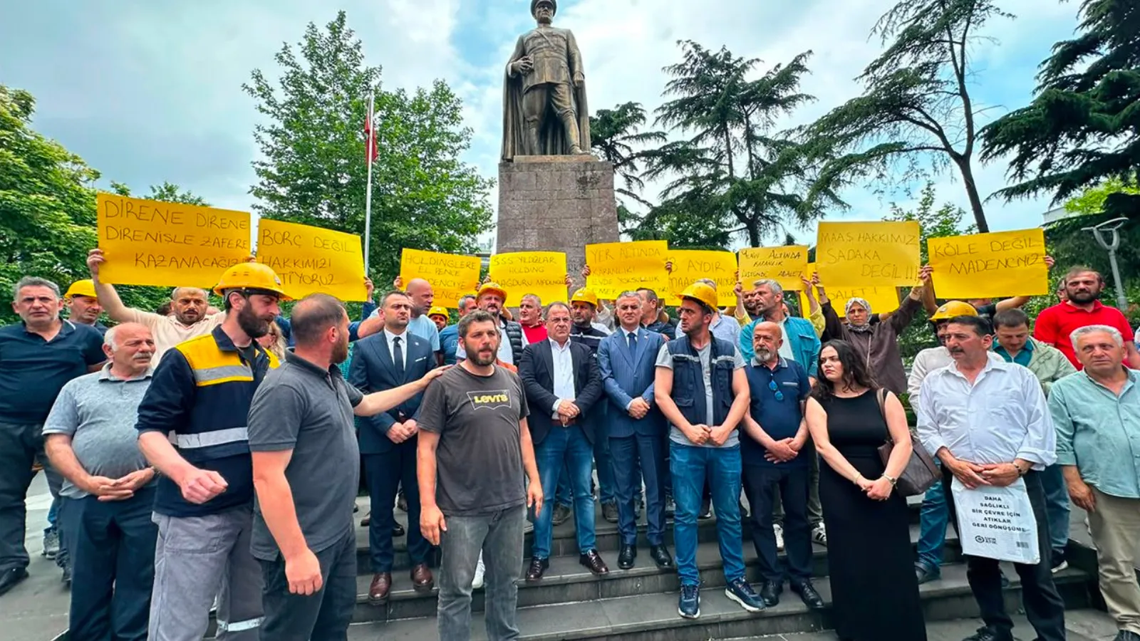 SSS Yıldızlar Holding şirketine bağlı Neso Maden'den protesto: Üç aydır maaşlar ödenmedi, dayanacak gücümüz kalmadı