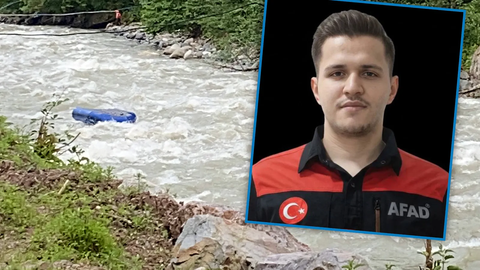 Kayıp gencin cansız bedenini dereden çıkaran AFAD ekibinin botu akıntıya kapıldı; 1 personel öldü, 4 personel kurtarıldı