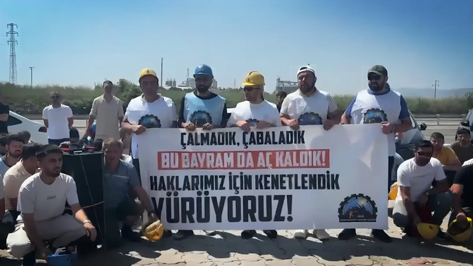 Özşen madencilerinin yürüyüşüne jandarma engeli