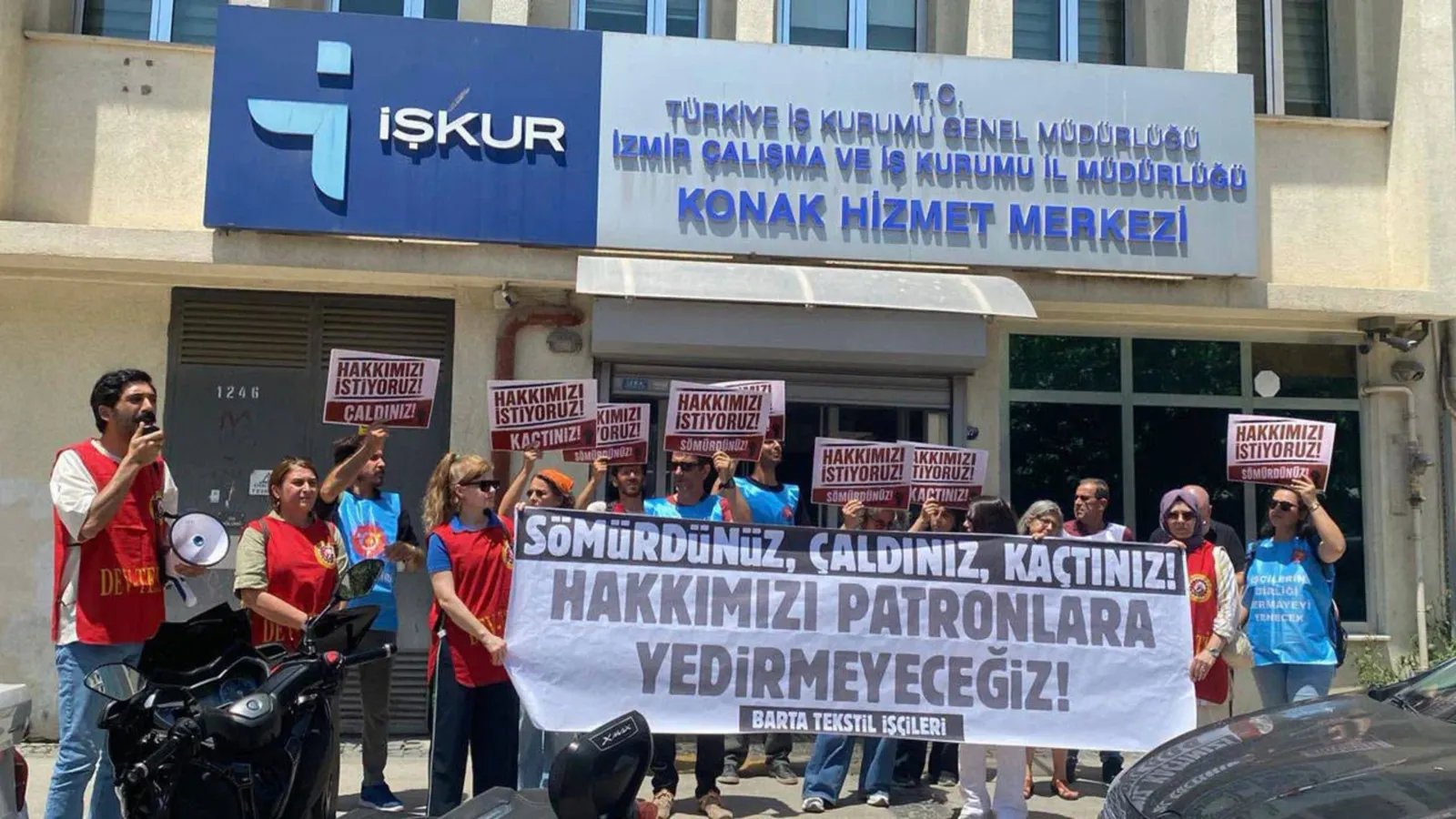 Barta Tekstil işçilerinden alacak eylemi: Sorumluların korunmasına sessiz kalmayacağız!