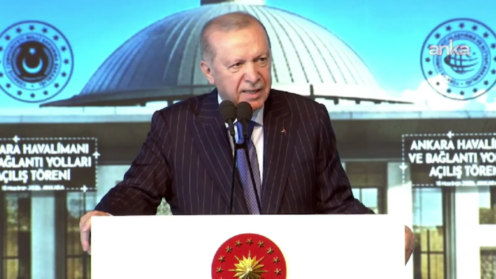 Ankara Havalimanı açılışına katılan Erdoğan: NATO zirvesine gelenlerin katılımını doğrudan sağlayacağız