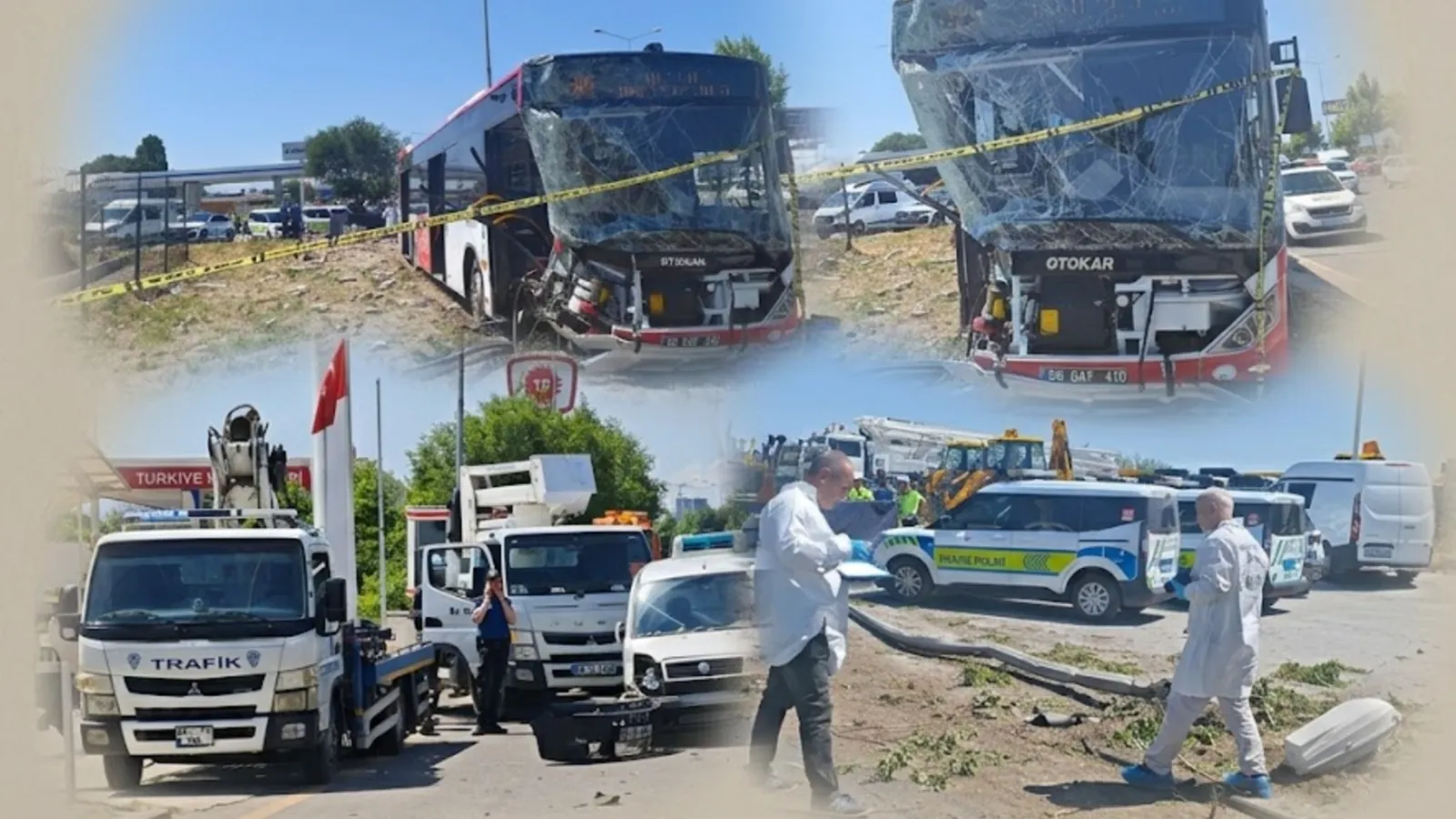 Başkentte feci kaza: EGO otobüsü ile hafif ticari araç çarpıştı; 1 ölü, 9 yaralı