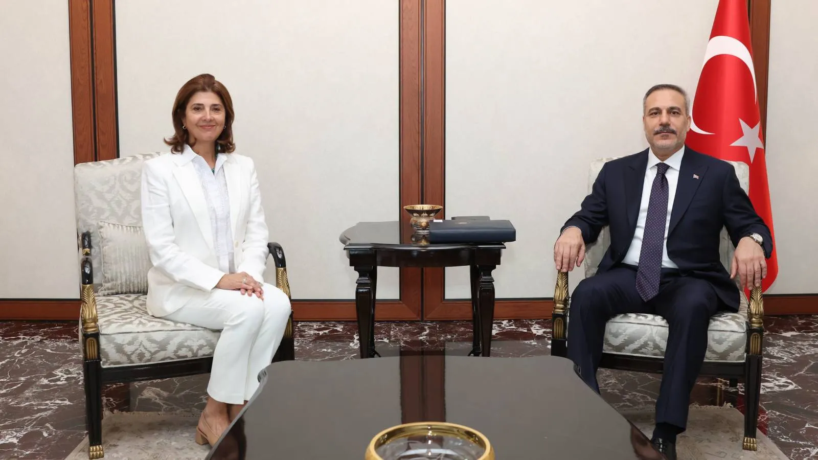 Dışişleri Bakanı Fidan ve BM Genel Sekreteri'nin Kıbrıs Şahsi Temsilcisi Holguin, Ankara'da görüştü