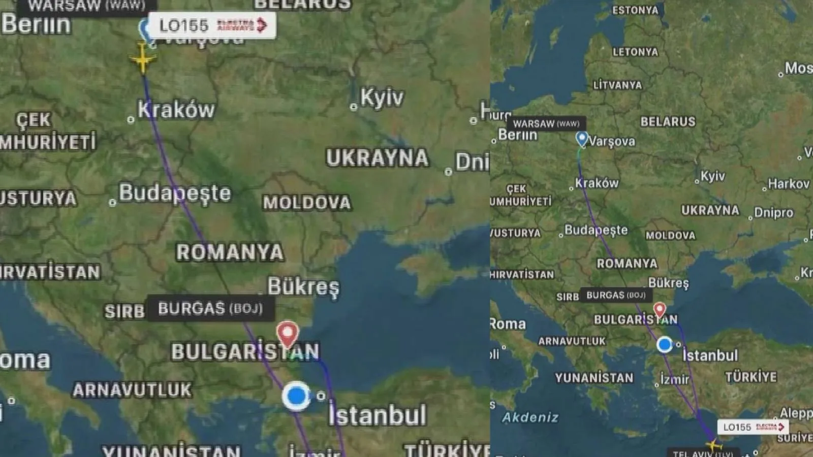 Varşova-Tel Aviv uçağında kaçırılma alarmı; iki Türk F-16'sı refakat etti