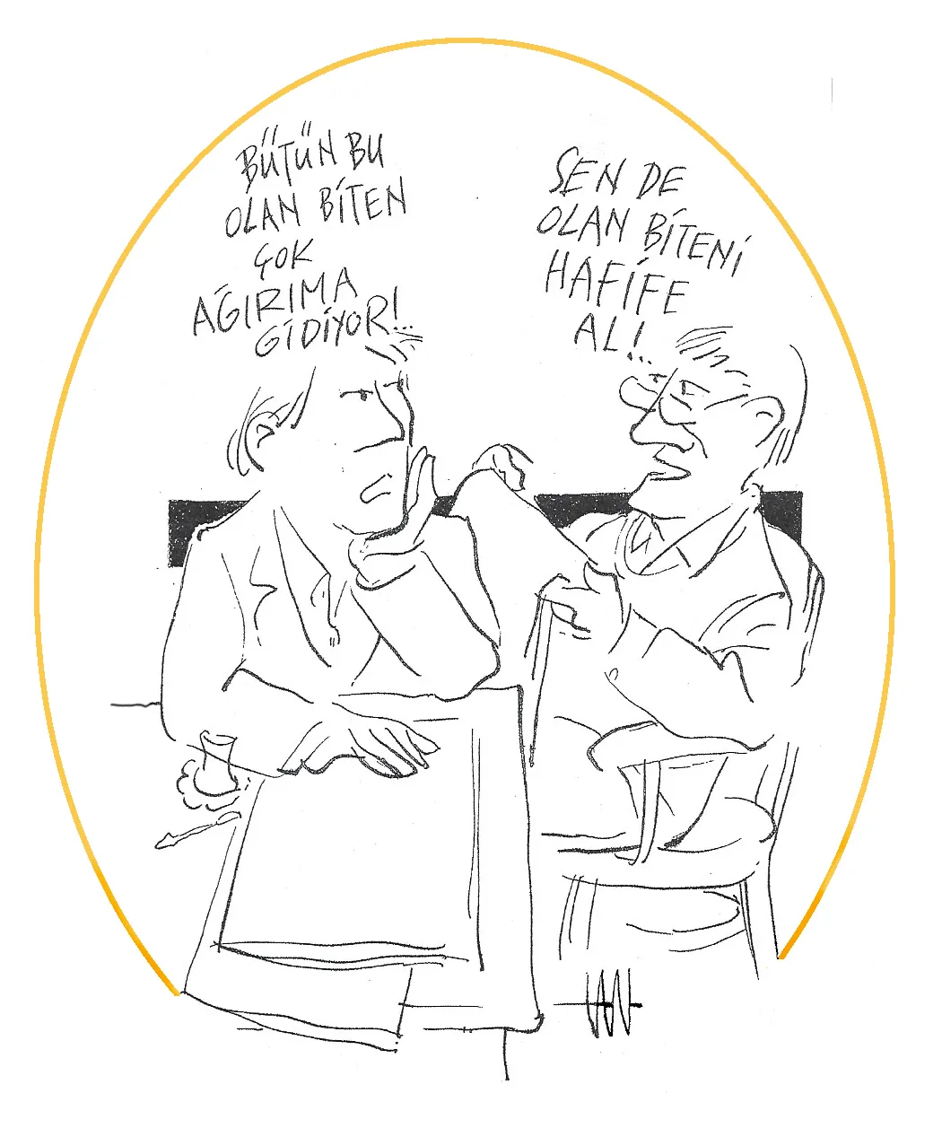 Tan Oral çiziyor...