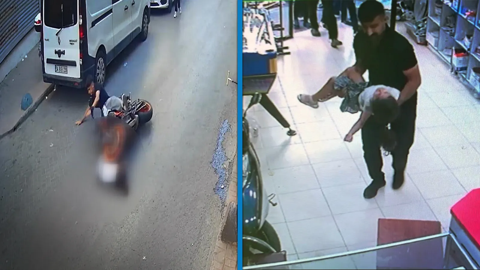 Beyoğlu’nda 4 yaşındaki Şevval’e motosiklet çarptı; annesi gözyaşlarına boğuldu