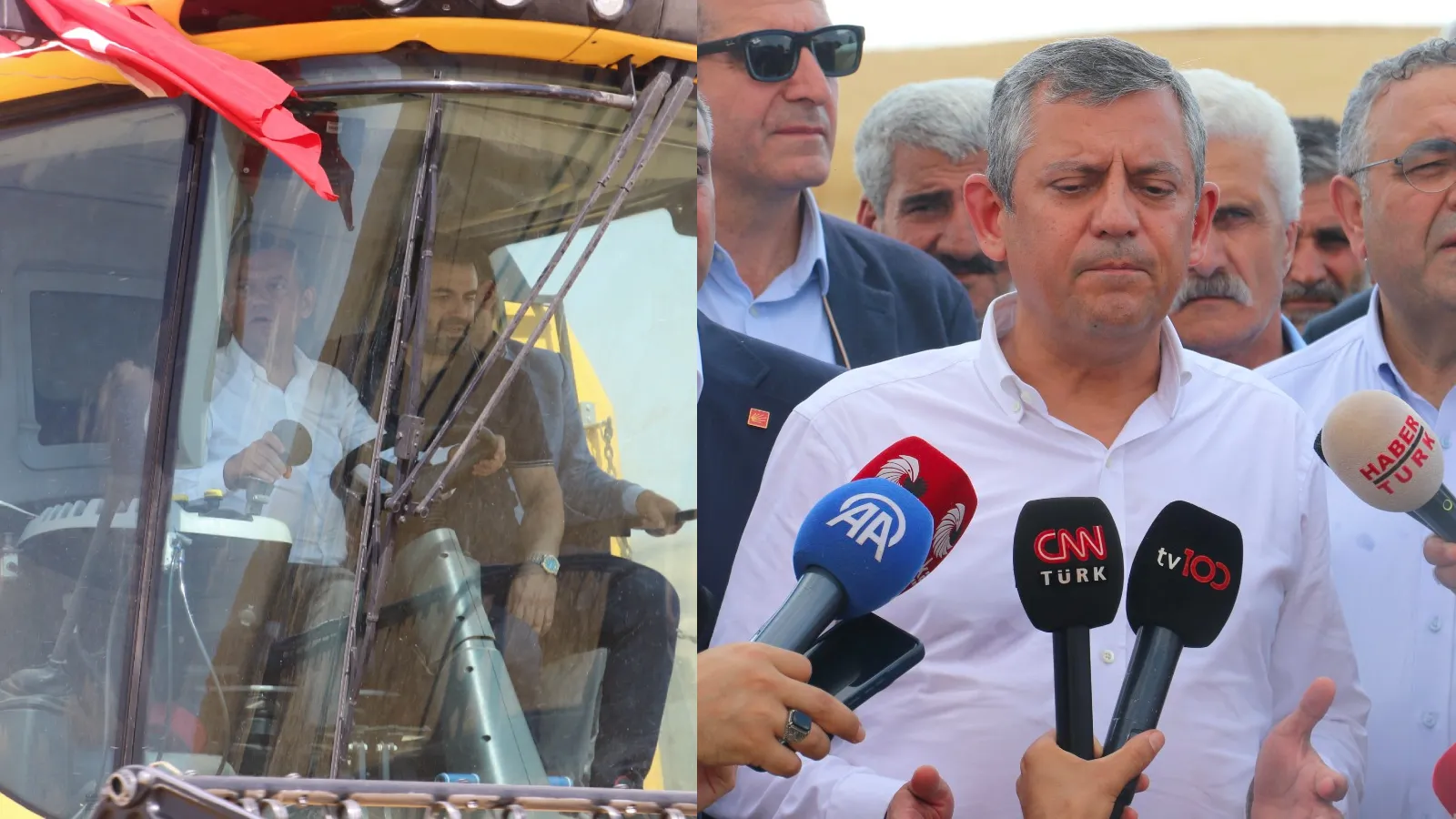 Özgür Özel Diyarbakır'da biçerdöver kullandı: Bugün dünyada gıda enflasyonu ortalama yüzde 3'ken Türkiye'de yüzde 37 ise bu beceriksizliktendir