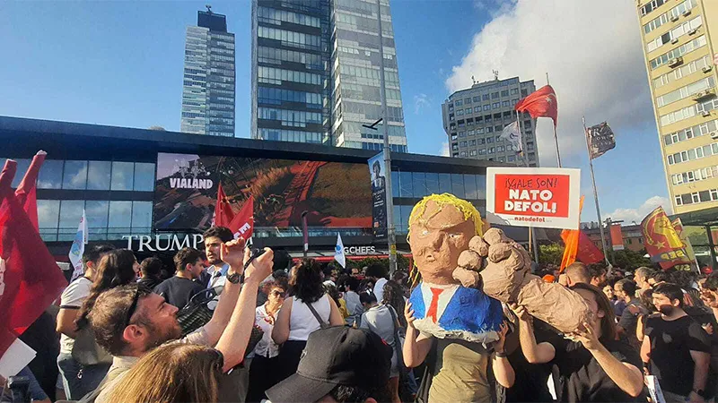 İstanbul'da "NATO'ya hayır" eylemi: Emperyalizme karşı mücadelenin ve öfkenin sokaklarda nasıl büyüyeceğini göreceksiniz