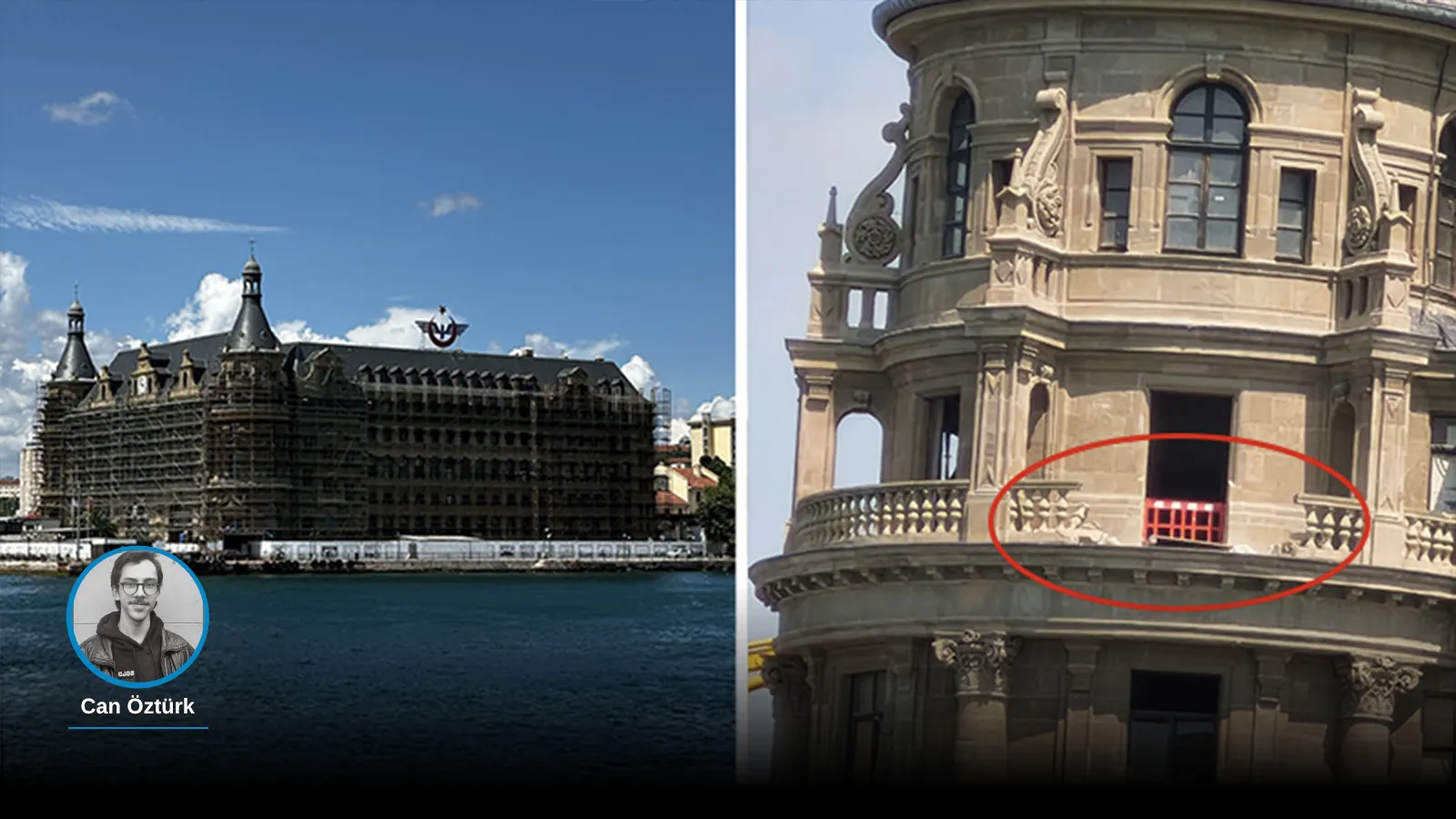 Tarihi Haydarpaşa Garı’nın balkon korkuluğunda büyük kırık: Bakanlıktan “Tahribat restorasyon öncesinde oldu” açıklaması