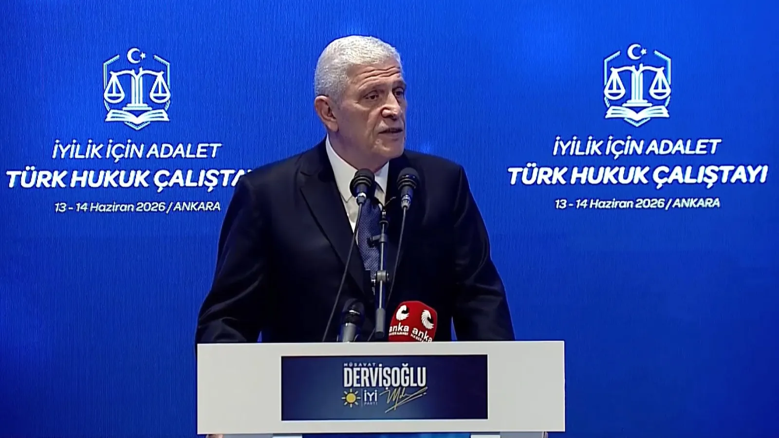 İyi Parti lideri Dervişoğlu: Derin devlet safsatasını kökünden reddediyoruz; devletin derini olmaz, hukuku olur